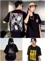 2000 Pcs Unisex Trendy 200g Cotton Short Sleeve T-Shirts Bulk Stock Clearance For Wholesale Export - Image 8