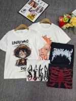 2000 Pcs Unisex Trendy 200g Cotton Short Sleeve T-Shirts Bulk Stock Clearance For Wholesale Export - Image 5