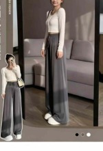 Spring Summer New High Waist Ice Silk Loose Wide Leg Casual Pants, Approx 480 Pieces Bulk Stock Wholesale - Image 4