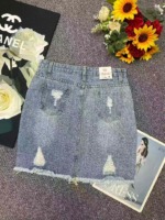 Summer New Arrival Brand Original Washed Cotton Vintage Denim Skirts | 570 Pieces Bulk Stock Wholesale - Image 9
