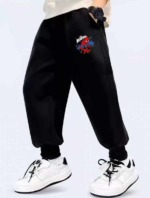 58 Pcs Soft Comfortable Pure Cotton Middle Kids Casual Sweatpants Sizes 110-160 Chinese Clearance Stock Wholesale - Image 6