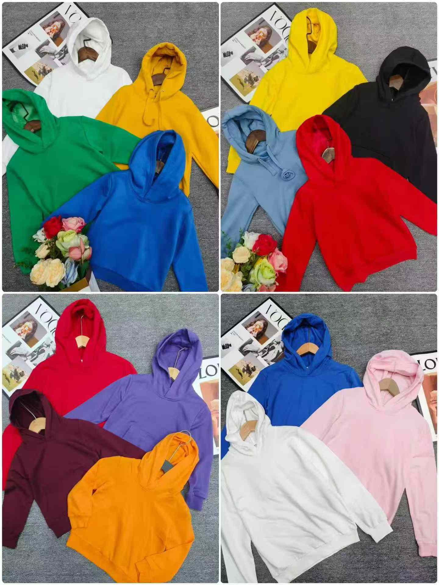 305 Pieces Spring 100% Cotton Mostly Fleece Lined Kids Hoodies Wholesale Stock Lot - Image 2