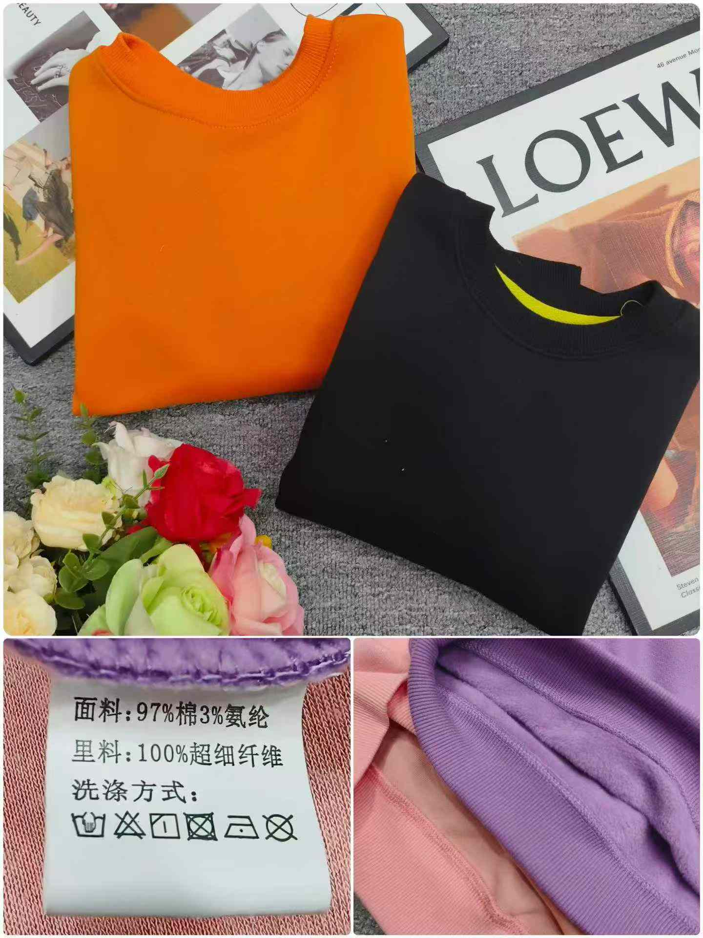 408 Pcs New Cotton Kids Crewneck Sweatshirts | Chinese Bulk Stock Clothing Wholesale - Image 2