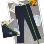 Spring New Arrival High Waist Navy Straight Business Casual Suit Pants Sizes 26-30, 1430 Pcs Bulk Wholesale Stock Lot - Image 3