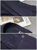 Spring New Arrival High Waist Navy Straight Business Casual Suit Pants Sizes 26-30, 1430 Pcs Bulk Wholesale Stock Lot - Image 2