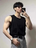 1337 Pcs Bulk Stock American Style Men's Plain Loose Sleeveless Gym Workout Tank Tops Sizes S-5XL - Image 7