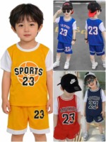 Wholesale 10000 Sets Stock Lot Trendy Casual Kids Breathable Basketball Sports Jersey Sets Size 80-130 - Image 8