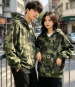 Spring New Unisex Loose Washed Cotton Camo Hooded Cardigan Jacket 80 Pieces Bulk Stock Clearance - Image 7