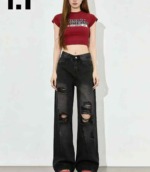 1200 Pcs Spring Summer High Quality Unisex American Vibe High Street Retro Loose Wide Leg Jeans Wholesale Stock - Image 7