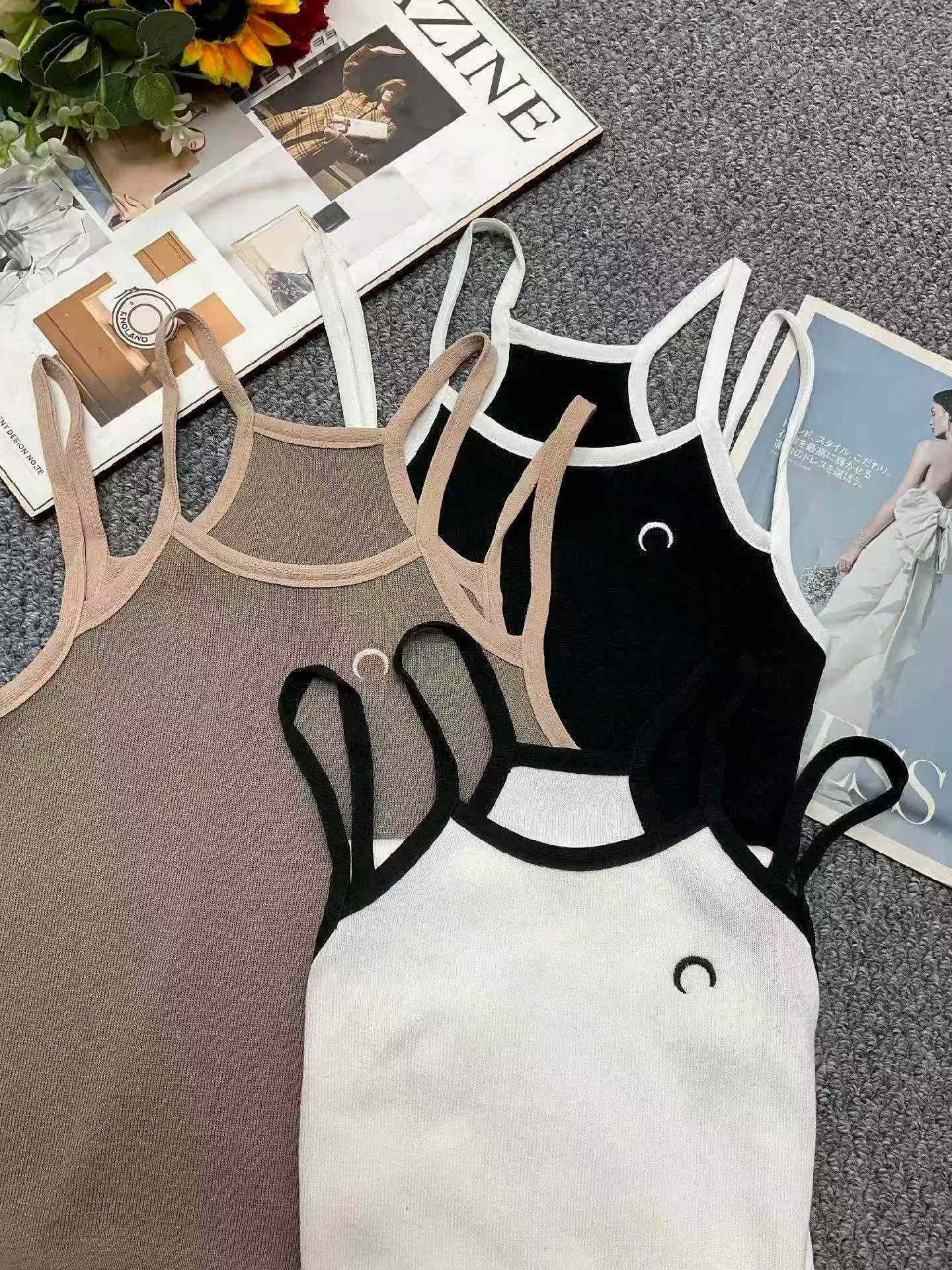 204 Pcs Summer New Sexy Style Embroidered Ice Silk Knit Camisole Dress Clearance Bulk Wholesale - Image 2