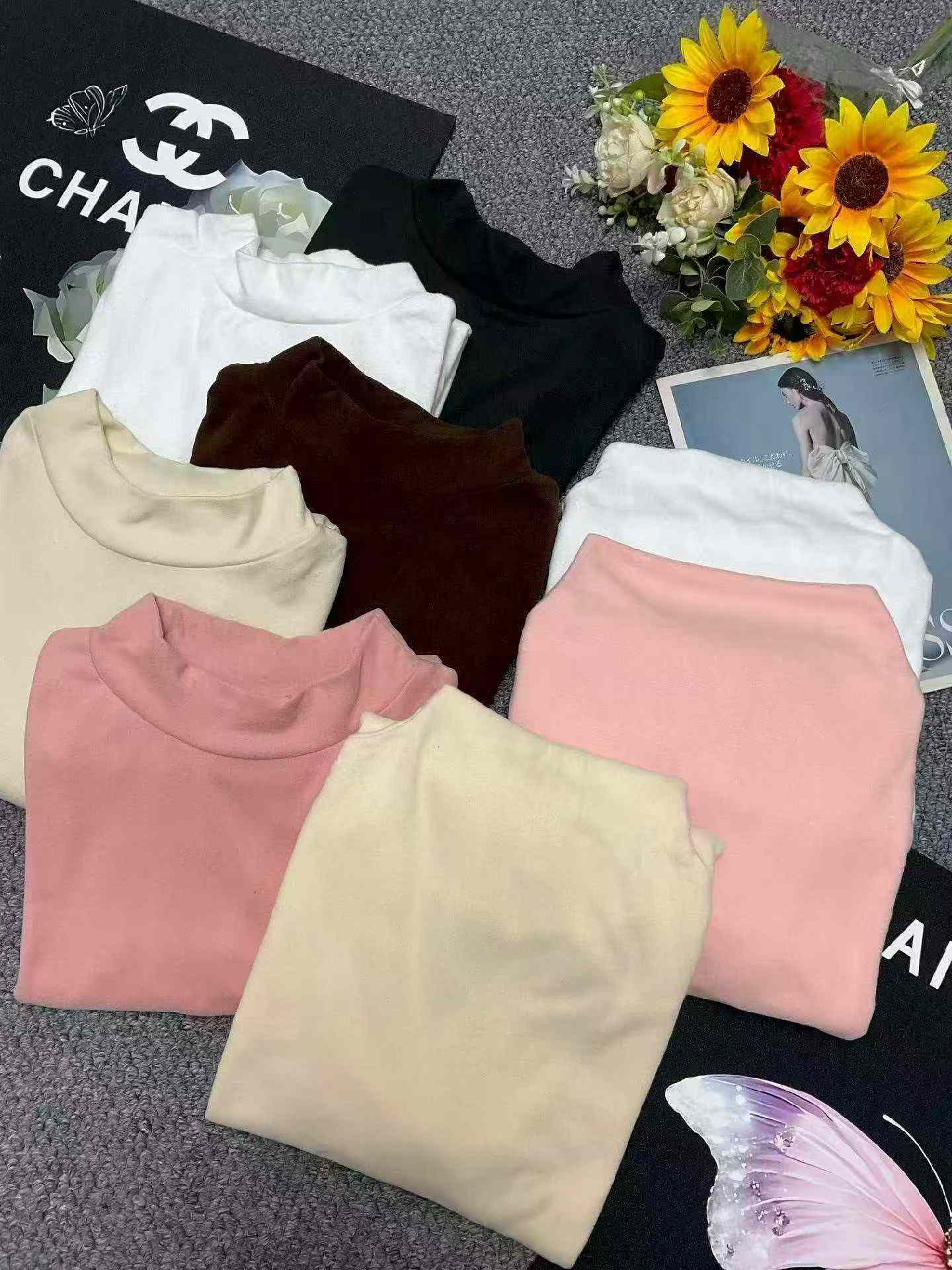 Autumn Winter Basic Slim Fit Long Sleeve Thermal Inner Tops, Around 1200 Pcs Bulk Stock Wholesale - Image 2