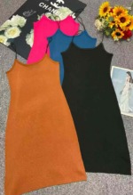 Summer New Sexy Bodycon Knit Strap Dress, 728 Pieces Bulk Stock Clothing Wholesale - Image 8