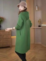 47 Pcs Premium Lazy Solid Fleece Oversized Hooded Sweatshirt Dress S-XL Stock Clearance Wholesale - Image 6