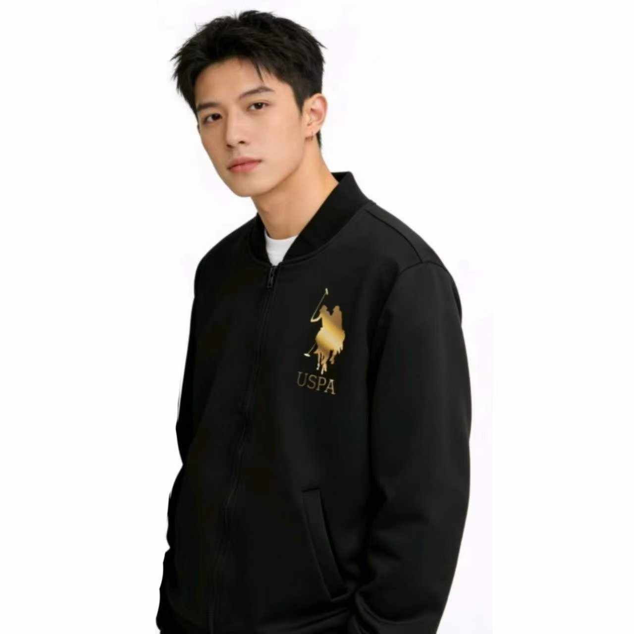 4500 Pieces Clearance Men's Trendy Ab-Printed Bomber Baseball Jackets Sizes S-5XL - Image 1