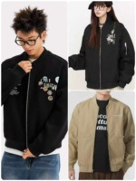 4500 Pieces Clearance Men's Trendy Ab-Printed Bomber Baseball Jackets Sizes S-5XL - Image 6