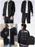 4500 Pieces Clearance Men's Trendy Ab-Printed Bomber Baseball Jackets Sizes S-5XL - Image 5