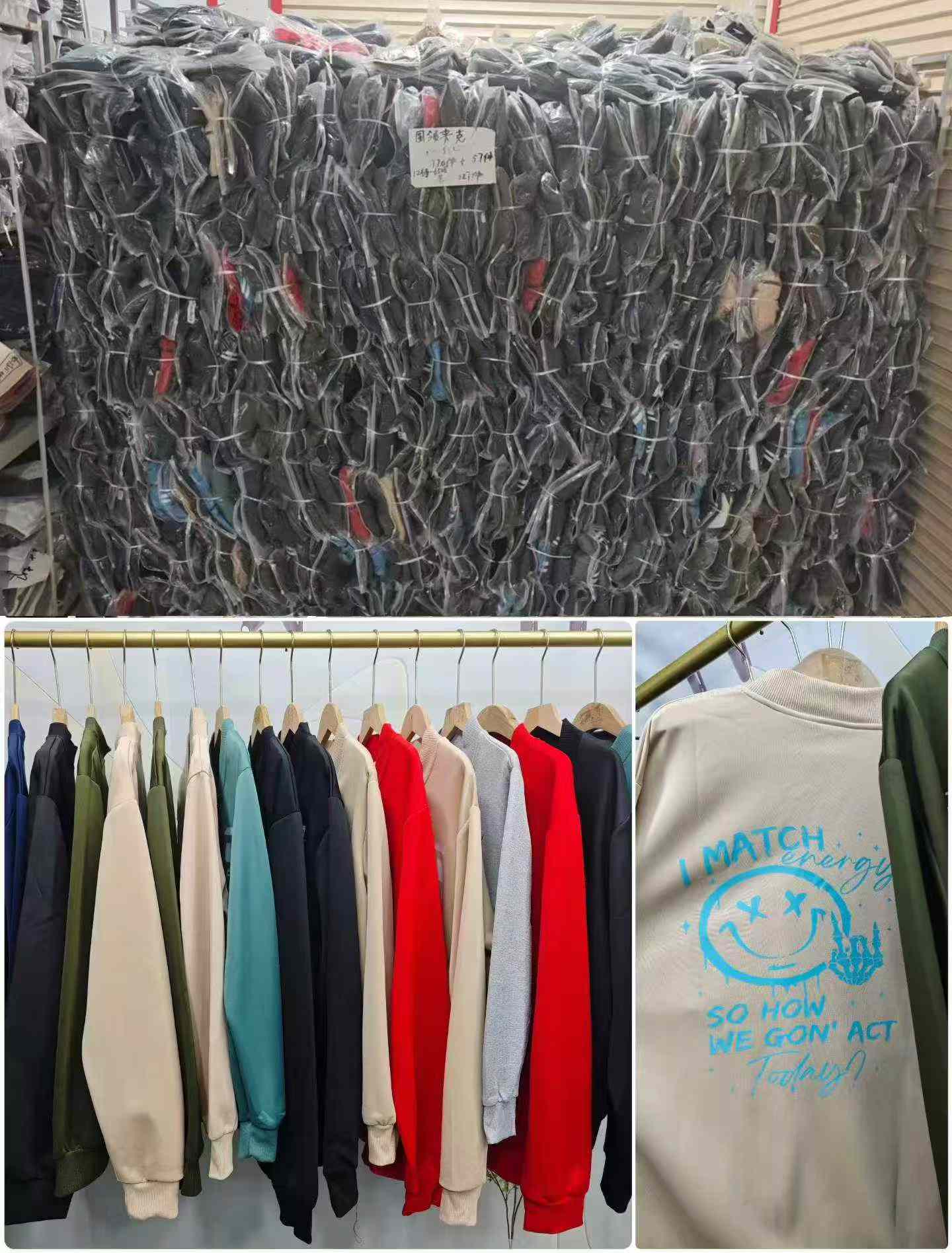 4500 Pieces Clearance Men's Trendy Ab-Printed Bomber Baseball Jackets Sizes S-5XL - Image 2