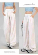 Japanese Yamamoto Style High Waist Drapey Wide Leg Pants Summer Thin, Total 991 Pieces Stock - Image 7