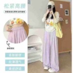 Japanese Yamamoto Style High Waist Drapey Wide Leg Pants Summer Thin, Total 991 Pieces Stock - Image 4