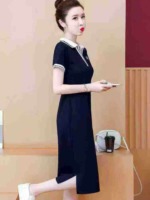 Women's Polo Knee-Length Loose Casual T-Shirt Dress, Sizes S-4XL, 437 Pieces Bulk Stock - Image 8