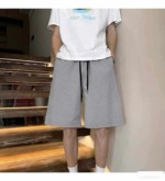 605pcs Men's Summer Crinkled Seersucker Loose American Thin Casual Sports 5-inch Shorts Bulk Stock Lot Wholesale - Image 1