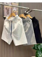 605pcs Men's Summer Crinkled Seersucker Loose American Thin Casual Sports 5-inch Shorts Bulk Stock Lot Wholesale - Image 2