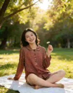 3600 Pcs Early Spring Fashion Versatile Turn-down Collar Floral Long Sleeve Women's Blouse T-Shirt Bulk Stock - Image 3