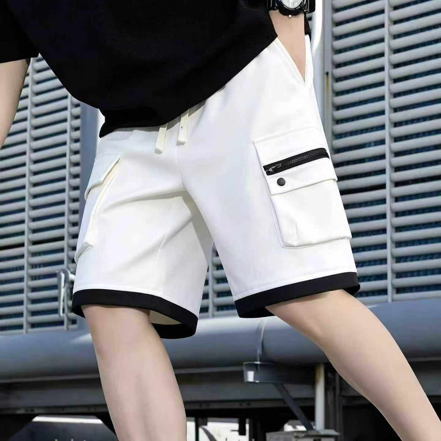 American Style Summer Loose Multi-pocket Casual Cargo 5-inch Shorts, 449 Pieces, Size M-2XL, Individual Pack With Hang Tag - Image 1