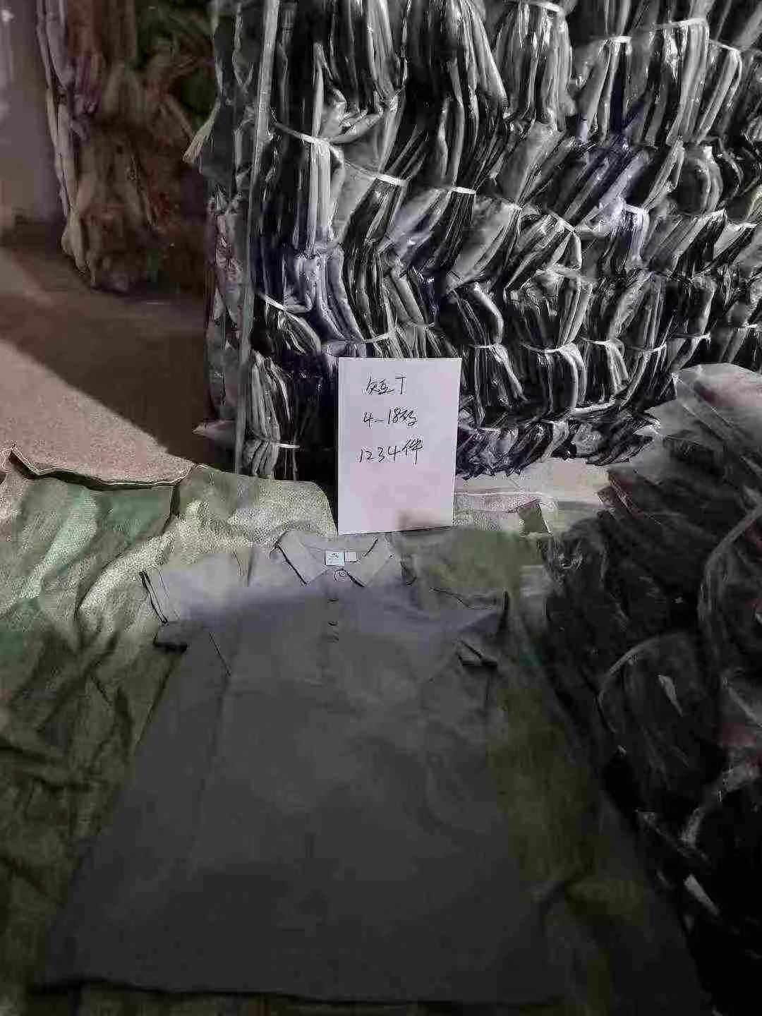 1234 Pieces Solid Color Short Sleeve Collared Polo Shirts Casual Sport Wholesale Stock Clothing - Image 2