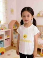 56 PCS Cotton Kids Short Sleeve T-Shirts Clearance Wholesale Stock Lots - Image 7