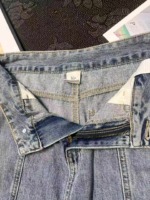 212 Pieces Women's 2026 New Style High Waist Loose Side Button Tapered Harem Denim Jeans Slimming Versatile Pants - Image 3