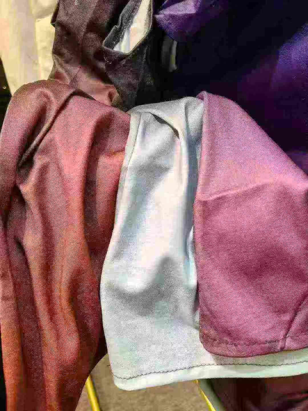 220 Pieces Half Zip V-neck Off-shoulder Imitation Cotton T-shirts, 3 Colors, Sizes S-4XL, Individual Packing - Image 2