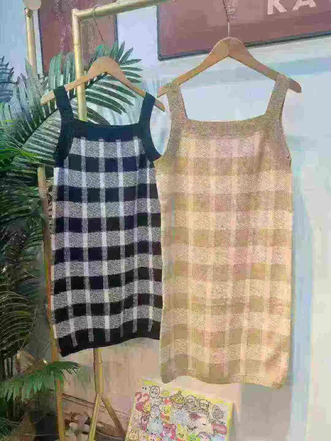 Clearance Sale: 64pcs Autumn Winter Women's Knit Camisole Long Dresses, One Size 2 Colors With Hangtag & Individual Packing - Image 1