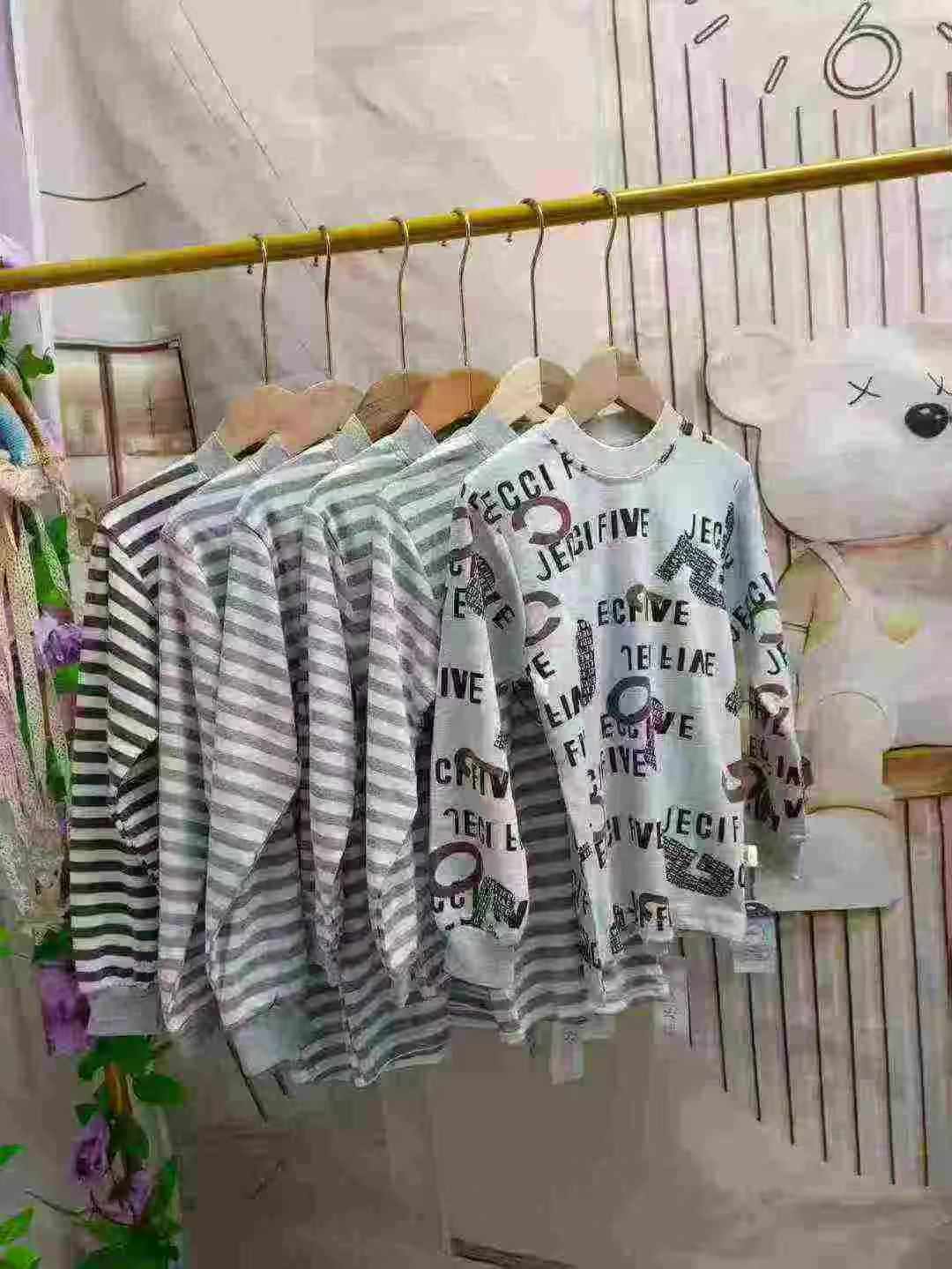 3600 Pcs Branded Kids Long Sleeve Base Shirts, Full Size Sets, Individually Packed With Hang Tags - Image 2