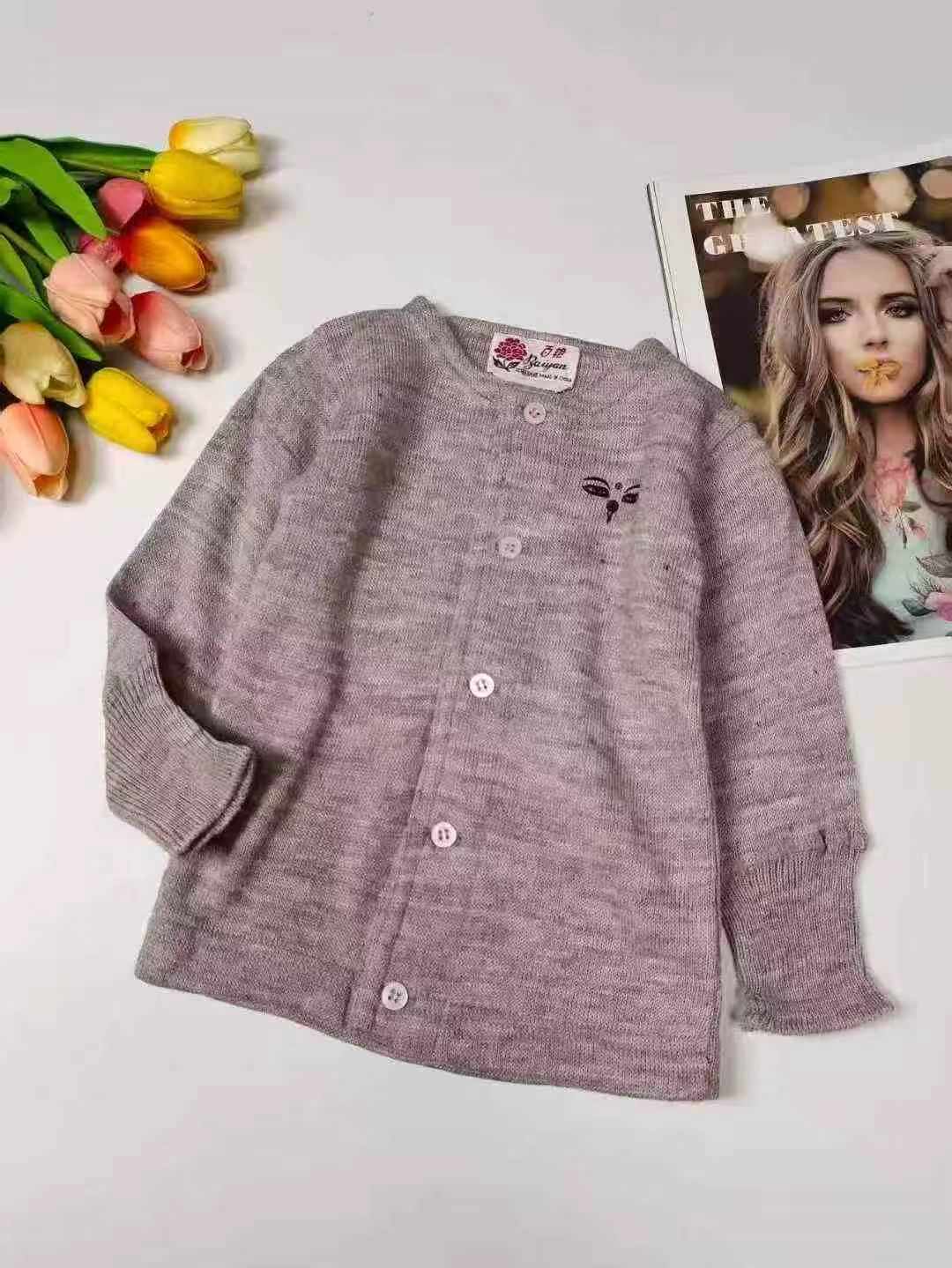 1500 Pieces Long Sleeve Thermal Baby Kids Cardigan Underwear Unisex Boys Girls Stock Wholesale Clothing - Image 1