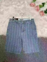 300 Pcs Men's Elastic Striped Summer Thin Casual Trendy Versatile Five-point Denim Shorts Stock Wholesale - Image 8