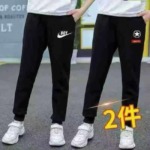 170 Pcs Bulk Wholesale Kids Embroidered Fleece Lined Casual Sports Sweatpants Stock Lot - Image 1