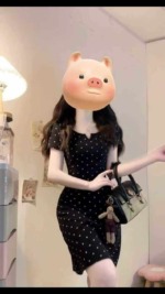 200 Pieces Bulk Clearance Plus Size Hepburn Style Black Polka Dot Summer Slim Women Dresses - Image 8