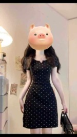 200 Pieces Bulk Clearance Plus Size Hepburn Style Black Polka Dot Summer Slim Women Dresses - Image 7