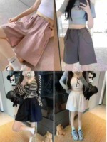 Clearance Wholesale: Around 190 Pcs Dopamine Sweet Elastic Waist Loose Casual Shorts - Image 4