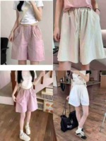 Clearance Wholesale: Around 190 Pcs Dopamine Sweet Elastic Waist Loose Casual Shorts - Image 3