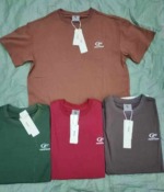 1800 Pcs Trendy Brand Men's Double Yarn Pure Cotton Short Sleeve T-Shirts S-XL Bulk Clearance Wholesale - Image 8