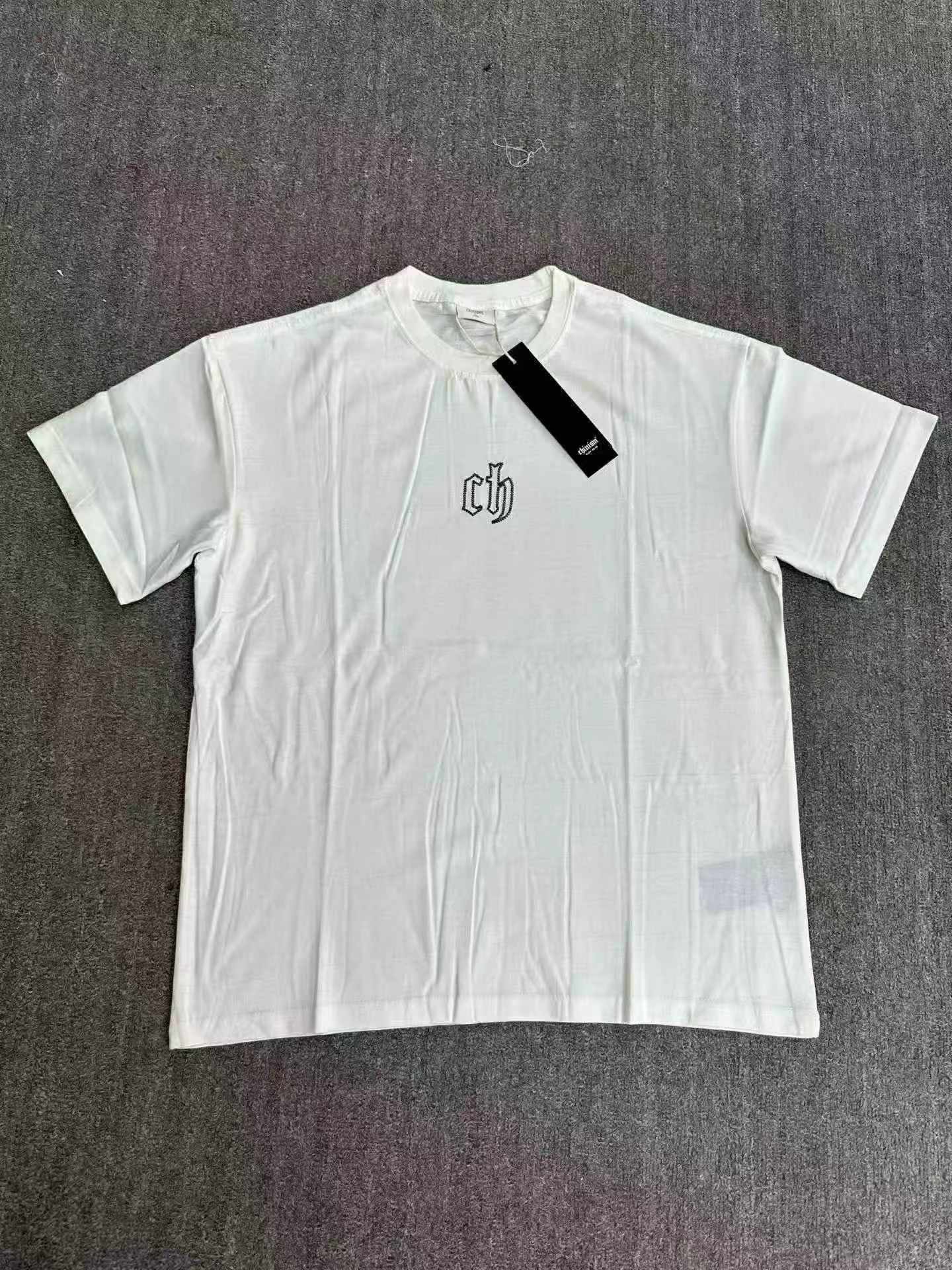 1800 Pcs Trendy Brand Men's Double Yarn Pure Cotton Short Sleeve T-Shirts S-XL Bulk Clearance Wholesale - Image 2