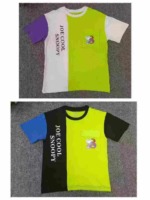 Branded Color Block Kids Summer T-Shirts Stock Lots, Approx 5000 Pieces, Sizes 110-160 - Image 6