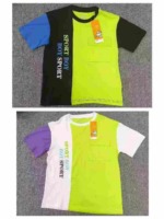 Branded Color Block Kids Summer T-Shirts Stock Lots, Approx 5000 Pieces, Sizes 110-160 - Image 5
