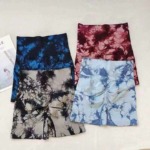 Tie-dye Cutout Sports Yoga Pants & Shorts, Anti-exposure Gym Outerwear, Sizes S-L, 800 Pieces Bulk Stock - Image 8