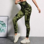 Tie-dye Cutout Sports Yoga Pants & Shorts, Anti-exposure Gym Outerwear, Sizes S-L, 800 Pieces Bulk Stock - Image 5