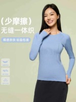 500 Pcs Women's Long Sleeve Crew Neck Slim Fit High Stretch Yoga Sport Tops, Size S-XL Bulk Stock - Image 1