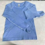 500 Pcs Women's Long Sleeve Crew Neck Slim Fit High Stretch Yoga Sport Tops, Size S-XL Bulk Stock - Image 5