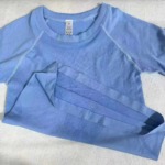 500 Pcs Women's Long Sleeve Crew Neck Slim Fit High Stretch Yoga Sport Tops, Size S-XL Bulk Stock - Image 3